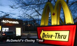 McDonald's Closing Time