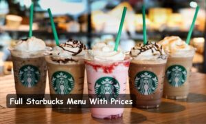 Starbucks Menu